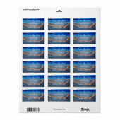 Save the date address labels ラベル (フルシート)