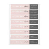 [Save the Date Again]赤面差出人住所 ラップアラウンドラベル (シート)