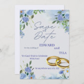 SAVE THE DATE ANNOUNCEMENT CARD 招待状 (正面/裏面)