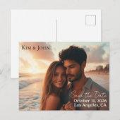 Save the Date Announcement Postcard 案内ポストカード (正面/裏面)