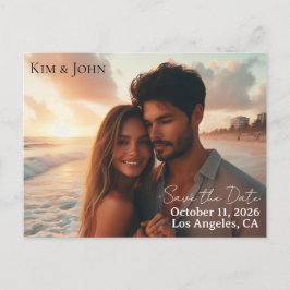 Save the Date Announcement Postcard 案内ポストカード