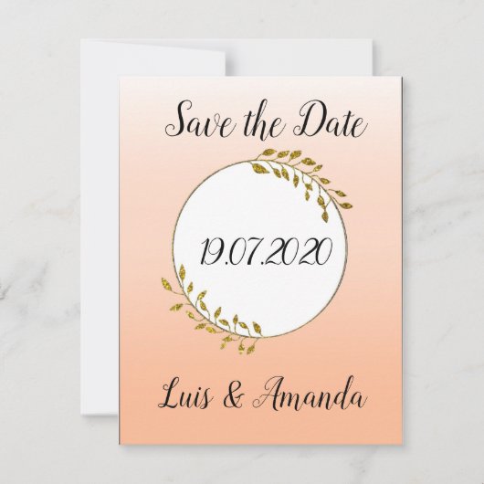 Save the Date Apricot Gold Ranke セーブザデート (正面)