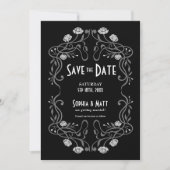 Save The Date Art Nouveau Wedding 招待状 (正面)