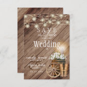 Save the Date Beautiful 素朴 Wood Barrel セーブザデート (正面/裏面)