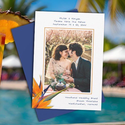 Save the Date Bird of Paradise Photo's 結婚イベント セーブザデート