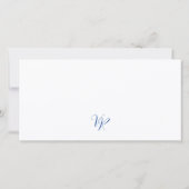 Save the date Boarding pass invitation カード (裏面)