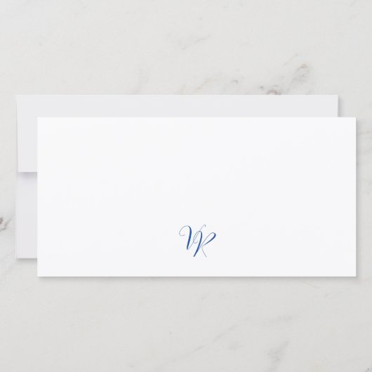 Save the date Boarding pass invitation カード (裏面)