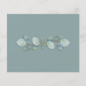 Save the Date Botanical Eucalyptus Budget 結婚's チラシ (裏面)