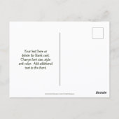 Save The Date Bullfrog Nature ポストカード (裏面)