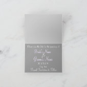 Save the Date Cala Lily – ラベンダーと黄色 案内状 (内部)