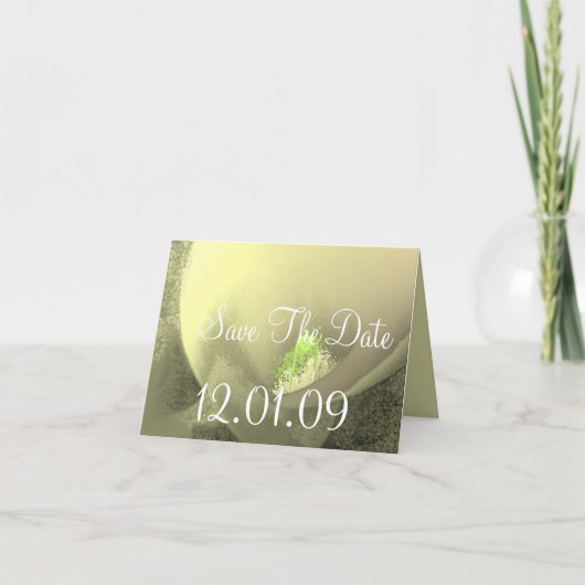 Save the Date Cala Lily - Lavender カスタマイズ -  招待状 (正面)