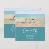 Save the Date Cancun Destination Beach Wedding (正面/裏面)