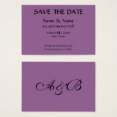 SAVE THE DATE CARD -イニシャル (正面&裏面)