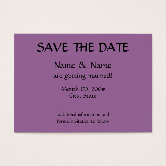 SAVE THE DATE CARD -イニシャル (正面)