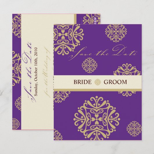 SAVE THE DATE CARD :: charm 10 ポストカード (正面/裏面)