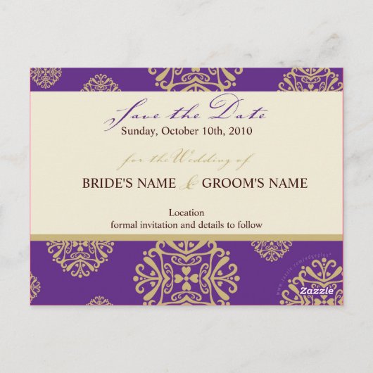 SAVE THE DATE CARD :: charm 10 ポストカード (裏面)