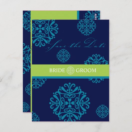 SAVE THE DATE CARD :: charm 2 ポストカード (正面/裏面)