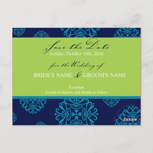 SAVE THE DATE CARD :: charm 2 ポストカード (裏面)