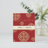 SAVE THE DATE CARD :: charm 9 ポストカード (スタンド正面)