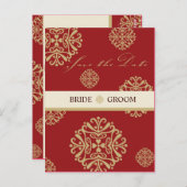 SAVE THE DATE CARD :: charm 9 ポストカード (正面/裏面)