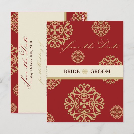 SAVE THE DATE CARD :: charm 9 ポストカード (正面/裏面)