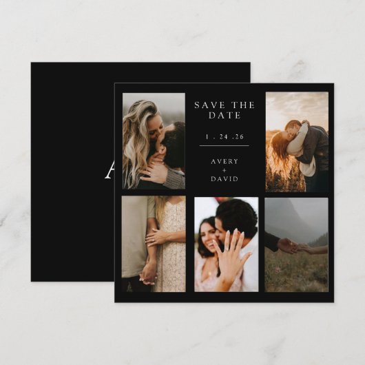 Save the Date Card Customizable セーブザデート (正面/裏面)