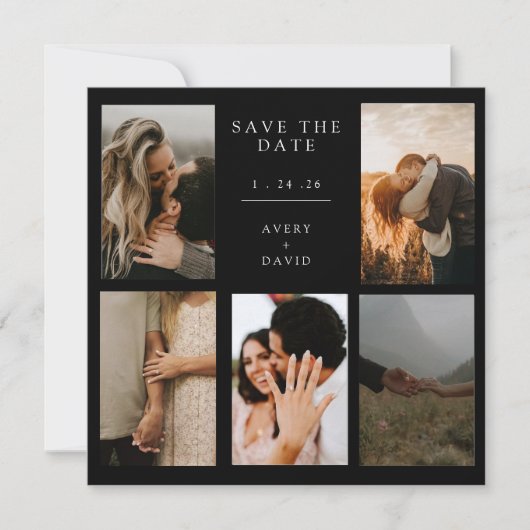 Save the Date Card Customizable セーブザデート (正面)