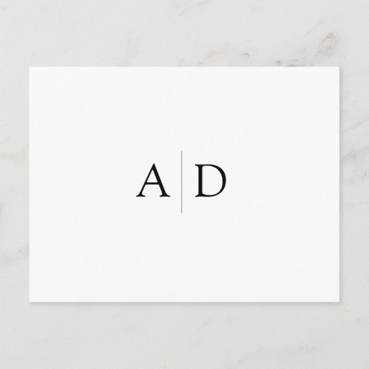  Save the Date Card Customizable 案内ポストカード (裏面)