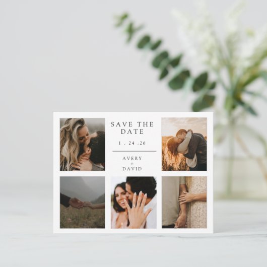  Save the Date Card Customizable 案内ポストカード (スタンド正面)