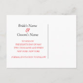 Save The Date Card Happy Coule I Do 案内ポストカード (裏面)