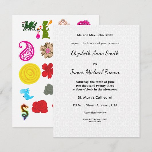 Save The Date Card Wedding Cute Fun Unique セーブザデート (正面/裏面)