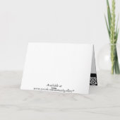 Save the Date Cards Monogram Hot Pink Damask 案内状 (裏面)