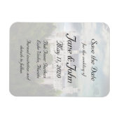 Save the Date, Castle Themed 結婚's マグネット (横)