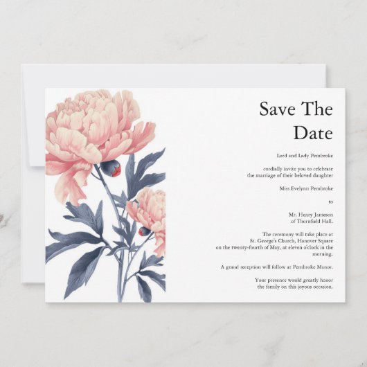 Save the Date_convites casamento 招待状 (正面)