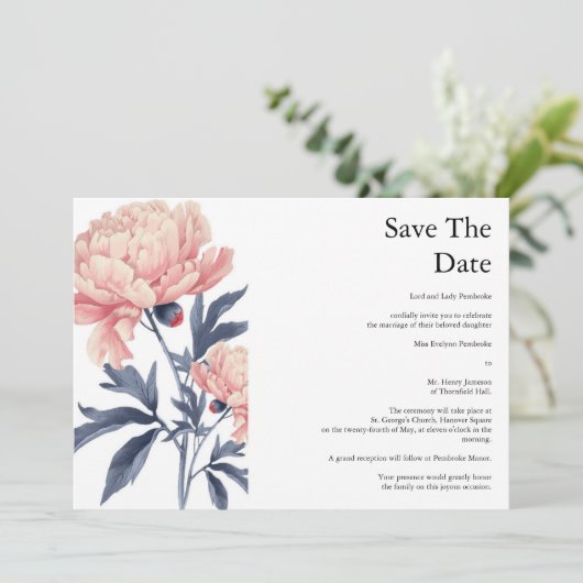 Save the Date_convites casamento  招待状 (スタンド正面)