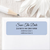 Save The Date Custom Name Return Address ラベル (インサイチュ)