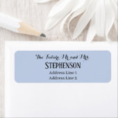 Save The Date Custom Name Return Address ラベル (インサイチュ)