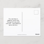 Save The Date Cute Frog Nature  ポストカード (裏面)