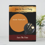 Save the date- Dinner Party 招待状 (スタンド正面)