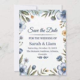 "Save the Date" Elegant Wedding Invitation 招待状