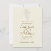 Save the Date Embosed Look Cross Any Color セーブザデート (正面)