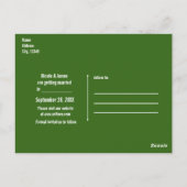 Save the Date Enchanted Forestの婚約写真 ポストカード (裏面)