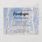 Save The Date Family懇親会Snowy Winter《植物》アスペン 案内ポストカード (裏面)