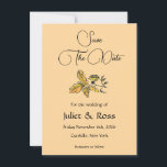 Save The Date Flat Announcement Card 案内状<br><div class="desc">Save the date for your western wedding!</div>