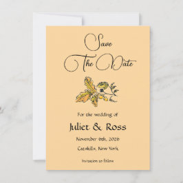 Save The Date Flat Announcement Card 案内状