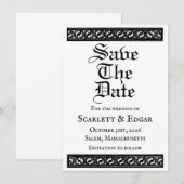 Save The Date Flat Announcement Card- 案内状 (正面/裏面)
