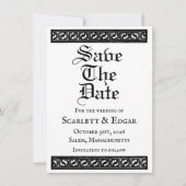 Save The Date Flat Announcement Card- 案内状 (正面)