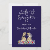 Save the Date for a Roaring Good Dinosaur Wedding セーブザデート (正面)