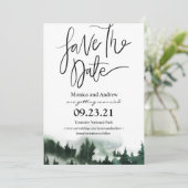 Save the Date Forest Mountain招待状 招待状 (スタンド正面)