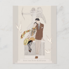 Save the Date George Barbier Love coule CC1224 ポストカード
